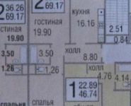 2-комнатная квартира площадью 69.2 кв.м в ЖК "Коммунарка 7.2", Лазурная улица, 14 | цена 8 650 000 руб. | www.metrprice.ru