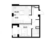 2-комнатная квартира площадью 44.67 кв.м, Тайнинская ул, 11 | цена 7 984 413 руб. | www.metrprice.ru