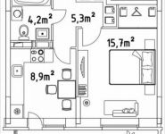 1-комнатная квартира площадью 37.5 кв.м, Строителей ул. | цена 1 755 250 руб. | www.metrprice.ru