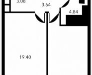 1-комнатная квартира площадью 46.95 кв.м, Новоалексеевская, 16с7 | цена 9 709 420 руб. | www.metrprice.ru