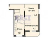 2-комнатная квартира площадью 58.8 кв.м,  | цена 4 291 000 руб. | www.metrprice.ru