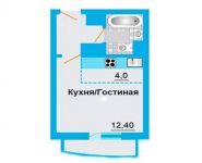 1-комнатная квартира площадью 25 кв.м, Рябиновая ул, 10 | цена 1 635 000 руб. | www.metrprice.ru