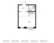 1-комнатная квартира площадью 27.2 кв.м, Реутовская улица, 3к1 | цена 3 633 920 руб. | www.metrprice.ru