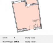 1-комнатная квартира площадью 38.8 кв.м, Береговой пр., ВЛ5 | цена 8 342 000 руб. | www.metrprice.ru