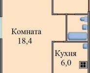 1-комнатная квартира площадью 31.3 кв.м, улица Героев Панфиловцев, 27к4 | цена 4 600 000 руб. | www.metrprice.ru