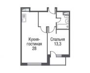 1-комнатная квартира площадью 54.1 кв.м, Серебрякова пр. | цена 8 306 769 руб. | www.metrprice.ru