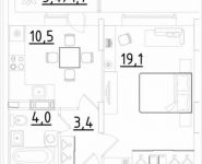 1-комнатная квартира площадью 38.7 кв.м, Строителей ул. | цена 2 147 850 руб. | www.metrprice.ru