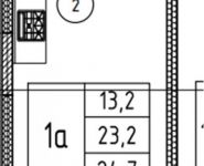 1-комнатная квартира площадью 25 кв.м в ЖК "Дом на Юбилейной" (Ногинск), Юбилейная улица, 2 | цена 1 344 000 руб. | www.metrprice.ru