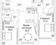 2-комнатная квартира площадью 122 кв.м в ЖК "Grand Deluxe на Плющихе", Погодинская ул., 4 | цена 93 523 000 руб. | www.metrprice.ru