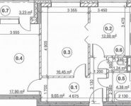 2-комнатная квартира площадью 62 кв.м, Буденного просп., 51С12 | цена 10 676 699 руб. | www.metrprice.ru