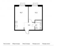 1-комнатная квартира площадью 41.2 кв.м,  | цена 4 058 200 руб. | www.metrprice.ru