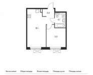 1-комнатная квартира площадью 38.2 кв.м, Ленинский проспект, 20 | цена 5 405 300 руб. | www.metrprice.ru