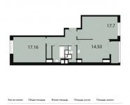 2-комнатная квартира площадью 65.9 кв.м,  | цена 5 416 980 руб. | www.metrprice.ru