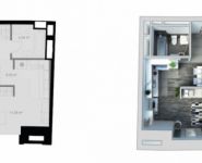 1-комнатная квартира площадью 31 кв.м, Береговой пр., 5 | цена 5 907 100 руб. | www.metrprice.ru