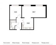 2-комнатная квартира площадью 58.2 кв.м, Варшавское ш., 141С11 | цена 8 181 860 руб. | www.metrprice.ru