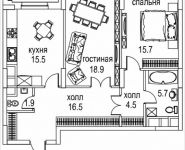 2-комнатная квартира площадью 81 кв.м, Авиационная, 77к2, корп.2 | цена 29 178 496 руб. | www.metrprice.ru