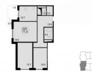 3-комнатная квартира площадью 79.3 кв.м, Радио ул. | цена 8 048 950 руб. | www.metrprice.ru