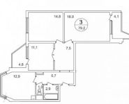 3-комнатная квартира площадью 79.2 кв.м, Самуила Маршака ул., 22 | цена 10 500 000 руб. | www.metrprice.ru