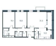 3-комнатная квартира площадью 116 кв.м в ЖК "AFI Residence. Павелецкая", Павелецкая наб., 8 | цена 28 000 000 руб. | www.metrprice.ru