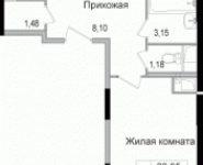 2-комнатная квартира площадью 57 кв.м, улица Фрунзе, 1 | цена 3 703 700 руб. | www.metrprice.ru