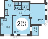 2-комнатная квартира площадью 64 кв.м, Рогожский Вал ул., 11 | цена 17 664 000 руб. | www.metrprice.ru