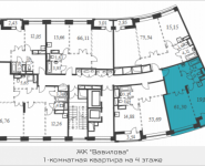 1-комнатная квартира площадью 61.3 кв.м, Вавилова, 69 | цена 14 472 528 руб. | www.metrprice.ru