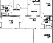3-комнатная квартира площадью 107.6 кв.м,  | цена 5 650 000 руб. | www.metrprice.ru