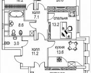 4-комнатная квартира площадью 126 кв.м, Авиационная, 77к2, корп.2 | цена 52 746 682 руб. | www.metrprice.ru