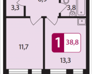 1-комнатная квартира площадью 38.8 кв.м в ЖК "PerovSky", Шоссе Энтузиастов, вл. 88, корп.3 | цена 6 499 000 руб. | www.metrprice.ru