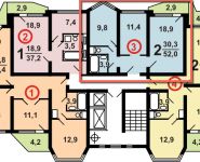 2-комнатная квартира площадью 52 кв.м, Тихомирова ул., 1К2 | цена 9 500 000 руб. | www.metrprice.ru