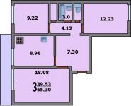 3-комнатная квартира площадью 65.4 кв.м, Давыдковская ул., 6 | цена 12 650 000 руб. | www.metrprice.ru