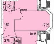 2-комнатная квартира площадью 58 кв.м, Осташковское ш. | цена 3 861 897 руб. | www.metrprice.ru