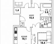 3-комнатная квартира площадью 106 кв.м, Верхняя, 34, корп.1 | цена 43 447 950 руб. | www.metrprice.ru
