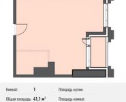 1-комнатная квартира площадью 41.1 кв.м, Новодмитровская ул., 5А | цена 6 402 969 руб. | www.metrprice.ru