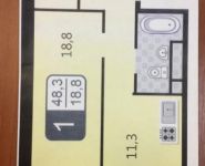 1-комнатная квартира площадью 48.3 кв.м, Машиностроения 1-я ул., 10 | цена 11 300 000 руб. | www.metrprice.ru