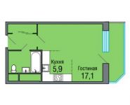 1-комнатная квартира площадью 35.3 кв.м, улица Гришина, 14 | цена 3 682 875 руб. | www.metrprice.ru