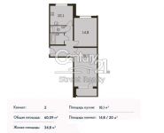 2-комнатная квартира площадью 75 кв.м, Ельнинская ул., 14 | цена 12 685 000 руб. | www.metrprice.ru