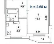 1-комнатная квартира площадью 39 кв.м, Марьинский бул., 3 | цена 6 200 000 руб. | www.metrprice.ru