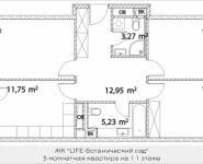 3-комнатная квартира площадью 82.68 кв.м, Лазоревый пр., 3 | цена 18 759 347 руб. | www.metrprice.ru