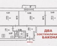 3-комнатная квартира площадью 64 кв.м, Старокрымская улица, 13с1 | цена 13 299 000 руб. | www.metrprice.ru