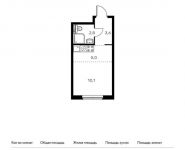 1-комнатная квартира площадью 21.5 кв.м, Римского-Корсакова ул, 11к7 | цена 4 581 650 руб. | www.metrprice.ru