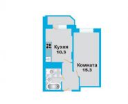 1-комнатная квартира площадью 34.7 кв.м, Речной проезд, 11 | цена 2 880 100 руб. | www.metrprice.ru