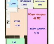 1-комнатная квартира площадью 42 кв.м,  | цена 9 200 000 руб. | www.metrprice.ru