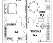 1-комнатная квартира площадью 81 кв.м, Смоленская площадь, вл7-9 | цена 58 722 990 руб. | www.metrprice.ru