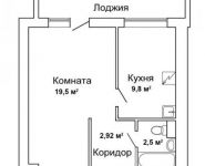 1-комнатная квартира площадью 38 кв.м, улица Липовый Парк, 6 | цена 6 700 000 руб. | www.metrprice.ru