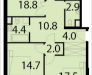 3-комнатная квартира площадью 92 кв.м, Ивановская, 7, корп.7А | цена 6 946 000 руб. | www.metrprice.ru