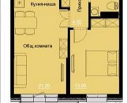 2-комнатная квартира площадью 47.23 кв.м, жилой комплекс Эдем | цена 5 935 000 руб. | www.metrprice.ru