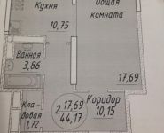 1-комнатная квартира площадью 55.5 кв.м, Курзенкова ул. | цена 4 400 000 руб. | www.metrprice.ru