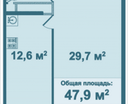 1-комнатная квартира площадью 47.9 кв.м, Парусная, 4 | цена 4 504 665 руб. | www.metrprice.ru