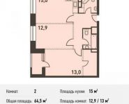 2-комнатная квартира площадью 64.5 кв.м, Головинское ш., 5 | цена 13 029 000 руб. | www.metrprice.ru